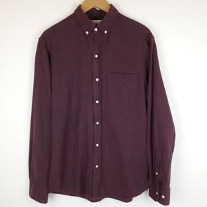 Gustin 100% Cotton Soft Brushed Casual Button Down Shirt size Large